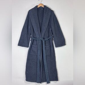 Barefoot Dreams CozyChic Sherpa Robe in Charcoal